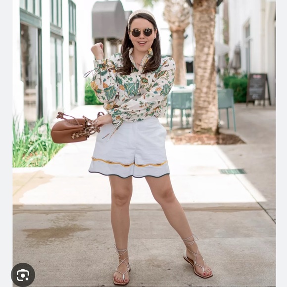 Antonio Melani x The Nat Note Zoe Scalloped High Waisted